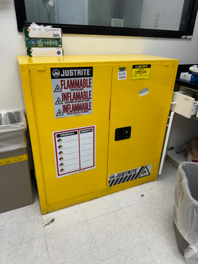 Image of Justrite 30 Gallon Flammable Liquid Storage Cabinet